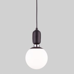 Подвесной светильник со стеклянным плафоном                      Eurosvet  50151/1 черный
