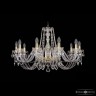 Люстра хрустальная 1402/10/300 G Bohemia Ivele Crystal (Стеклянный рожок)