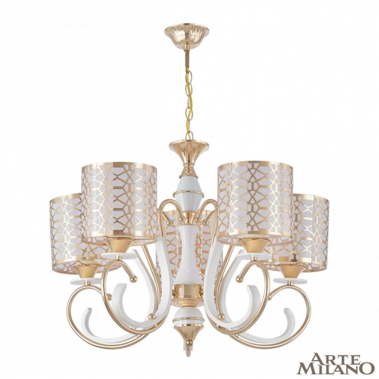 Люстра 301237/5 Wh/Gd Arte Milano (Подвесные)