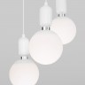 Подвесной светильник со стеклянными плафонами                      Eurosvet  50151/3 белый