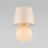Настольный светильник с тканевым абажуром                      TK Lighting  5591 Santana Ecru