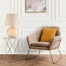 Настольный светильник с тканевым абажуром                      TK Lighting  5591 Santana Ecru