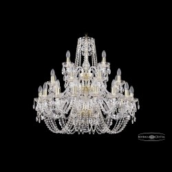 Люстра хрустальная 1402/16+8+4/300/3d G Bohemia Ivele Crystal (Стеклянный рожок)
