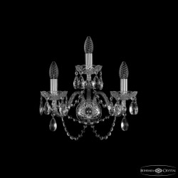 Бра хрустальные 1402B/2+1/160 Ni Bohemia Ivele Crystal (Стеклянный рожок)