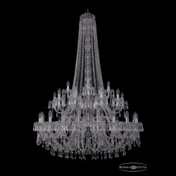 Люстра хрустальная 1403/20+10+5/400/h-164/2d Ni Bohemia Ivele Crystal (Стеклянный рожок)