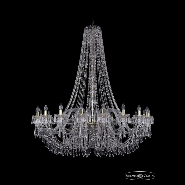 Люстра хрустальная 1403/20/530/h-160 G Bohemia Ivele Crystal (Стеклянный рожок)