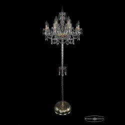 Торшер хрустальный 1411T2/8+4/195-170 G Bohemia Ivele Crystal (Стеклянный рожок)