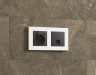 Ambrella Light Лицевая панель для компьютерной/телефонной розетки RJ-45/RJ-11 QUANT Ambrella Volt ALFA AP9120