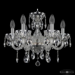 Люстра с цветным хрусталём 5417/6/141 Ni Clear/M-1H Bohemia Ivele Crystal (5417)