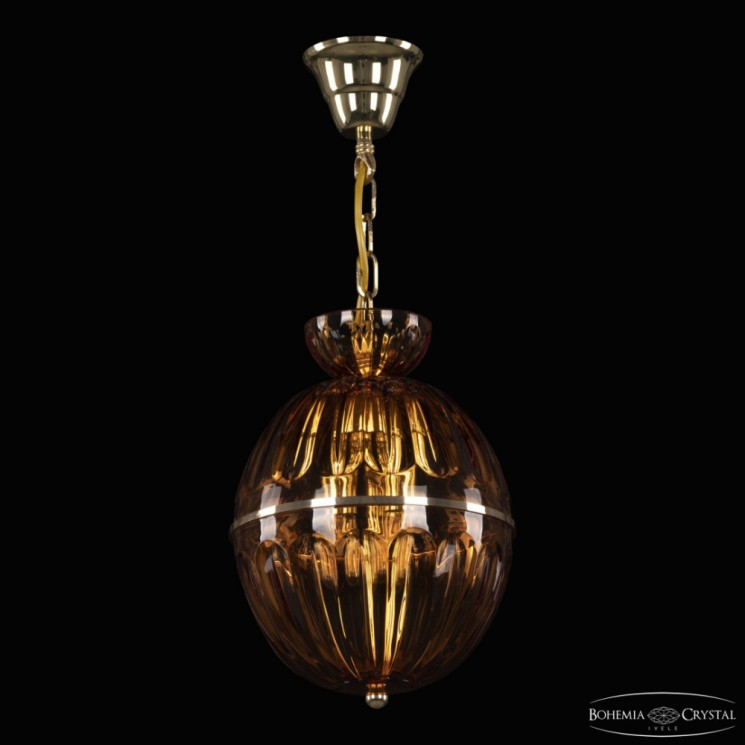 Подвесной светильник с цветным хрусталём 5480/22 G Amber/M-1H Bohemia Ivele Crystal (5480)