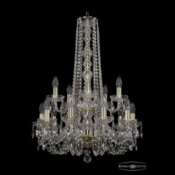 Люстра хрустальная 1402/10+5/195/h-80/2d G Bohemia Ivele Crystal (Стеклянный рожок)