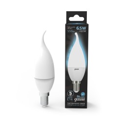 Светодиодная лампа Gauss Свеча 6,5W 550Lm 4100K E14 104101207104101207_GAUSS