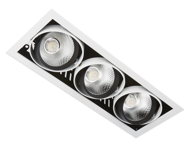 Ambrella Light Карданный светодиодный светильник Techno T813 BK/CH 3*12W 4200K