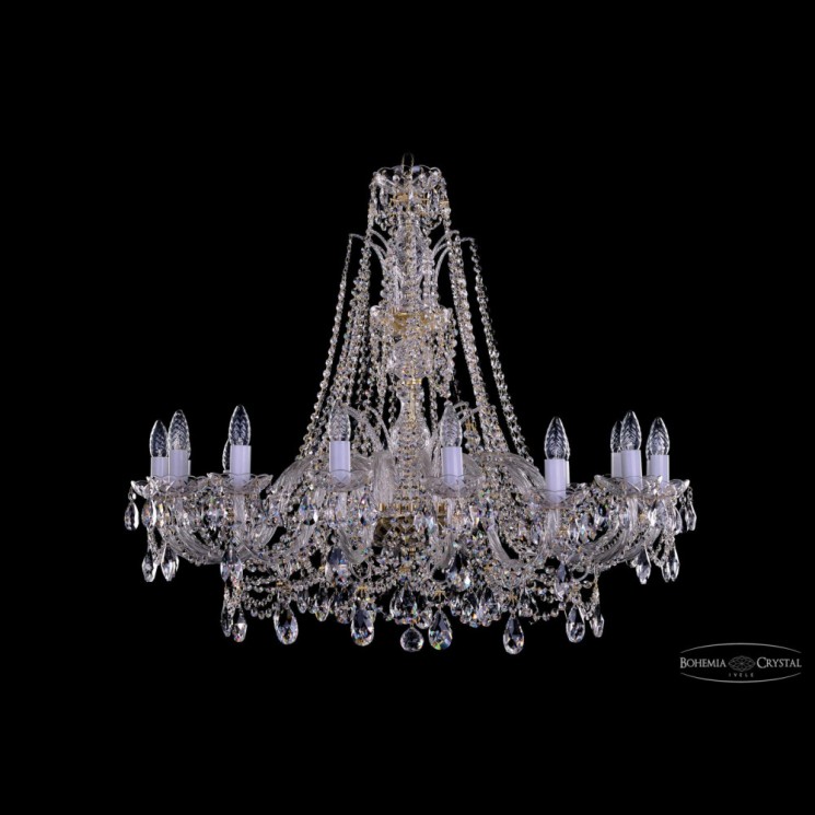 Люстра хрустальная 1411/16/360/XL-87 G Bohemia Ivele Crystal (Стеклянный рожок)