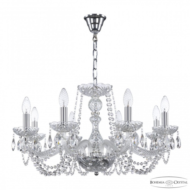Люстра хрустальная 119/8/240 Ni Bohemia Ivele Crystal (119)