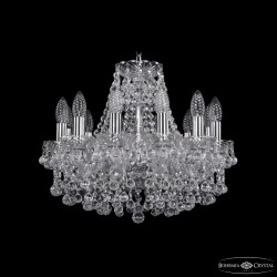 Люстра хрустальная 1409/12/141 Ni  Bohemia Ivele Crystal (Стеклянный рожок)
