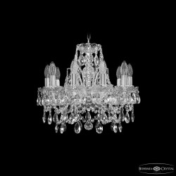 Люстра хрустальная 1411/10/141 Ni  Bohemia Ivele Crystal (Стеклянный рожок)