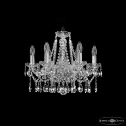 Люстра хрустальная 1413/6/165 Ni  Bohemia Ivele Crystal (Стеклянный рожок)