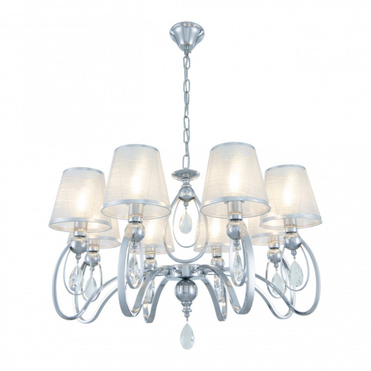Люстра с абажуром подвесная 347203/8 CR Arte Milano (Подвесные)