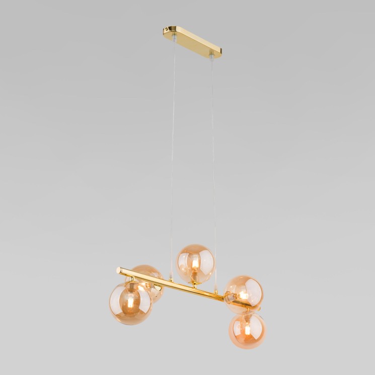Подвесной светильник со стеклянными плафонами                      TK Lighting  4549 Estera Gold