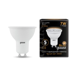 101506107 Лампа Gauss LED MR16 GU10 7W 2700K, шт