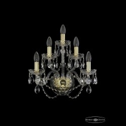 Бра хрустальные 1402B/2+2+1/160 G Bohemia Ivele Crystal (Стеклянный рожок)