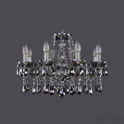 Люстра хрустальная 1413/8/200 Ni M731 Bohemia Ivele Crystal (Стеклянный рожок)