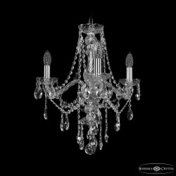 Люстра хрустальная 1415/3/165 Ni  Bohemia Ivele Crystal (Стеклянный рожок)