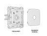 Ambrella Light Комплект механизма TV розетки оконечной Ambrella Volt OMEGA MO643010