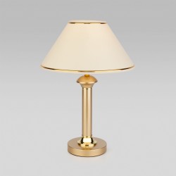 Настольный светильник с тканевым абажуром                      Eurosvet  60019/1 золото