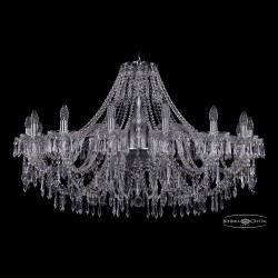 Люстра хрустальная 1403/16/400 Ni Bohemia Ivele Crystal (Стеклянный рожок)