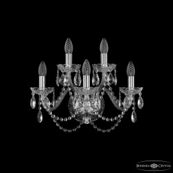 Бра хрустальные 1402B/3+2/160 Ni Bohemia Ivele Crystal (С 2 лампочками и более)