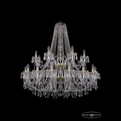 Люстра хрустальная 1403/20+10/400/2d G Bohemia Ivele Crystal (Стеклянный рожок)