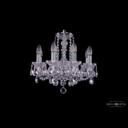 Люстра хрустальная 1402/8/141 Ni Bohemia Ivele Crystal (Стеклянный рожок)