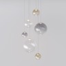 Подвесной светодиодный светильник со стеклянными плафонами                      Eurosvet  50230 LED