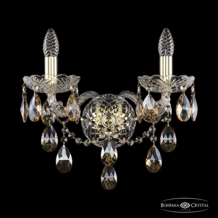 Бра хрустальные 1415B/2/165/XL G K721 Bohemia Ivele Crystal (Стеклянный рожок)