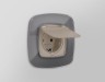 Ambrella Light Лицевая панель для электрической розетки с/з со шторками и крышкой IP44 QUANT Ambrella Volt OMEGA OP3680