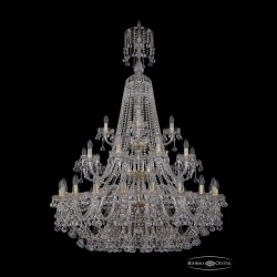 Люстра хрустальная 1409/20+10+5/400/XL-159/3d G Bohemia Ivele Crystal (Стеклянный рожок)