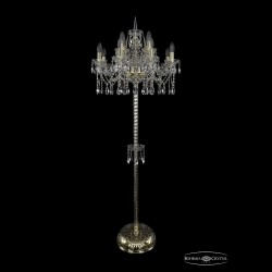 Торшер хрустальный 1413T2/8+4/200-165 G Bohemia Ivele Crystal (Стеклянный рожок)