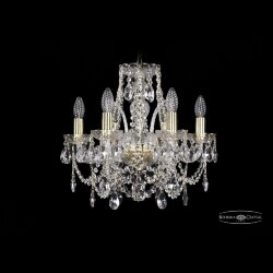 Люстра хрустальная 1411/6/141 G Bohemia Ivele Crystal (Стеклянный рожок)