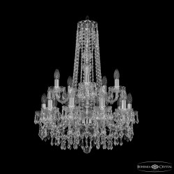 Люстра хрустальная 1403/10+5/195/h-77/2d Ni Bohemia Ivele Crystal (1403)