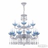 Люстра хрустальная AL78101/10+5/250/2D A WMN P Aquamarine/M-1H Bohemia Ivele Crystal (Литые)