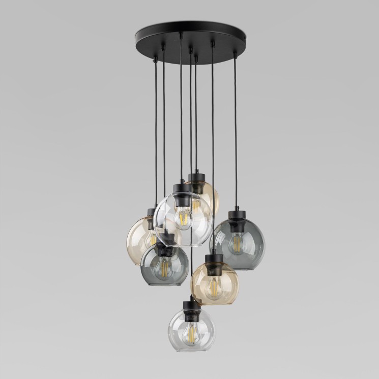 Подвесной светильник со стеклянными плафонами                      TK Lighting  10246 Cubus