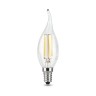 104801207 Лампа Gauss LED Filament Candle tailed E14 7W 580Lm 4100К 1/10/50, шт