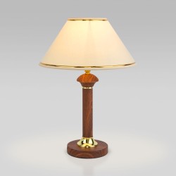 Настольный светильник с тканевым абажуром                      Eurosvet  60019/1 орех