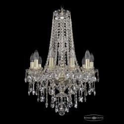 Люстра хрустальная 1415/10/165/h-70 G Bohemia Ivele Crystal (Стеклянный рожок)
