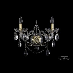 Бра хрустальные 1411B/2/195/XL G Bohemia Ivele Crystal (Стеклянный рожок)