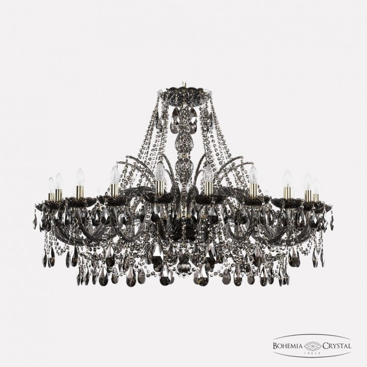 Люстра хрустальная 1411/20/400 G M731 Bohemia Ivele Crystal (Стеклянный рожок)