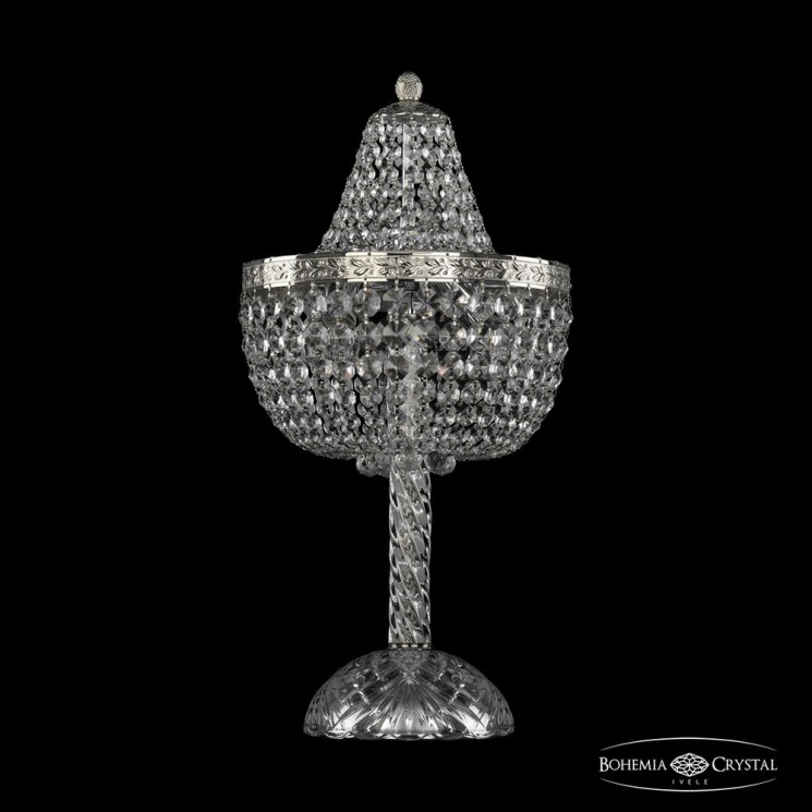 Настольная лампа хрустальная 19281L4/H/25IV Ni Bohemia Ivele Crystal (Потолочные)