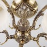 Потолочная люстра со стеклянными плафонами                      Eurosvet  60107/5 античная бронза